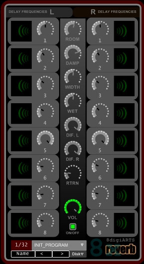 8xreverb - free Classic reverb plugin