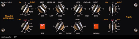 BXQ - free Stereo / MS baxandall EQ plugin