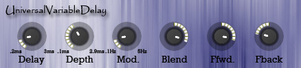 ATKUniversalVariableDelay - free Feedforward / feedback delay plugin