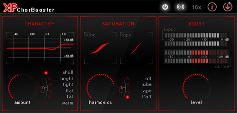 CharBooster - free Overdrive / booster plugin