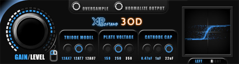 SoftAmp 3OD - free Vacuum triode stage simulator plugin