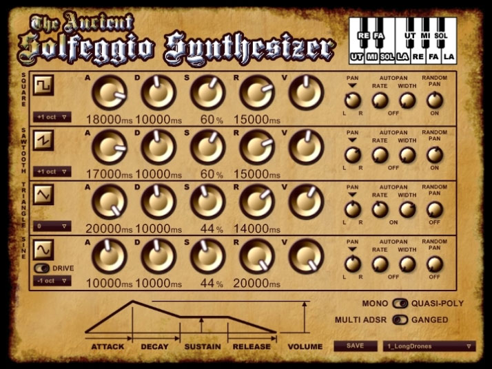 Ancient Solfeggio Synthesizer