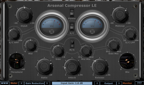 Arsenal Compressor LE - free Side Chain / MS vintage compressor plugin