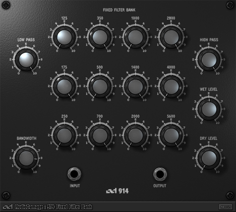 914 Fixed Filter Bank - free Moog filter module plugin