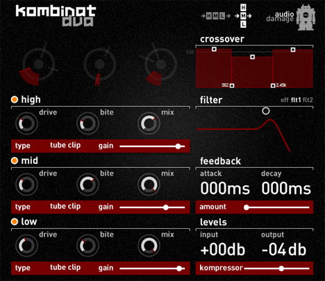Kombinat Dva - free Multiband distortion plugin