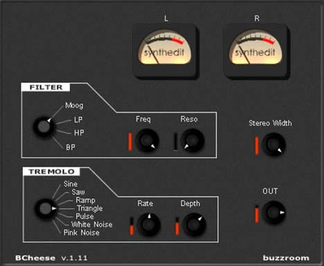 BCheese - free Multi-mode filter plugin