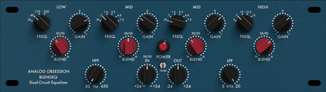 BLENDEQ - free Dual-circuit analog EQ plugin