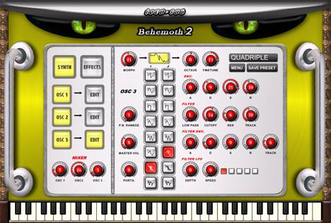 Behemoth 2 - free E-bass guitar  synth plugin