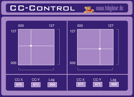 CC-Control - free Mouse X-Y MIDI CCs plugin