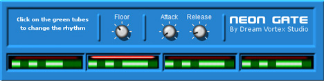 Neon Gate - free Rhythmic gate plugin