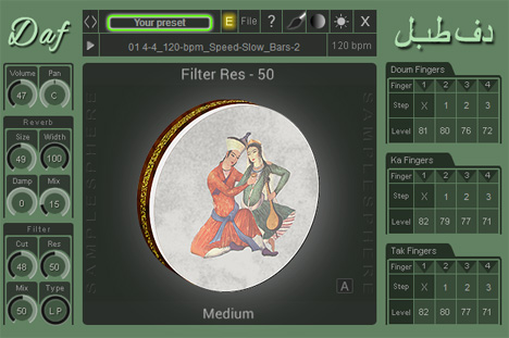 Daf - free Persian drum plugin