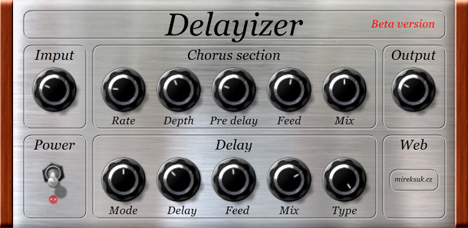 Delayizer - free Delay / chorus plugin