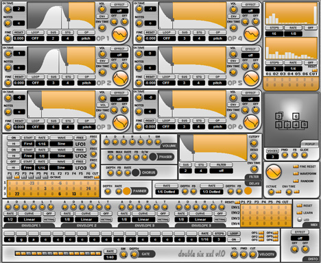 DoubleSix - free 6 operator FM synth plugin