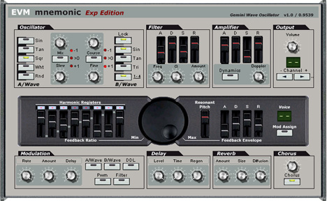 mnemonic - free Hybrid additive osc synth plugin