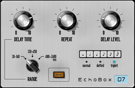 Echobox D7 - free Echo tape emulator plugin
