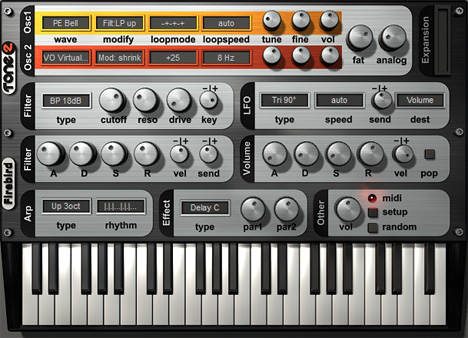 FireBird - free Harmonic content morphing plugin