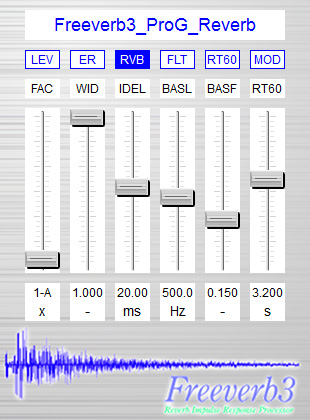 Freeverb3 - free Reverb DSP package plugin