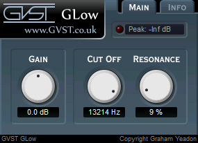 GLow - free Low-pass filter plugin