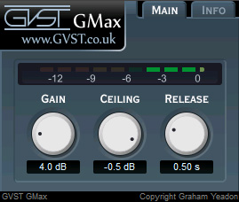 GMax - free Limiter plugin