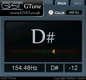 GTune - free Chromatic tuner plugin