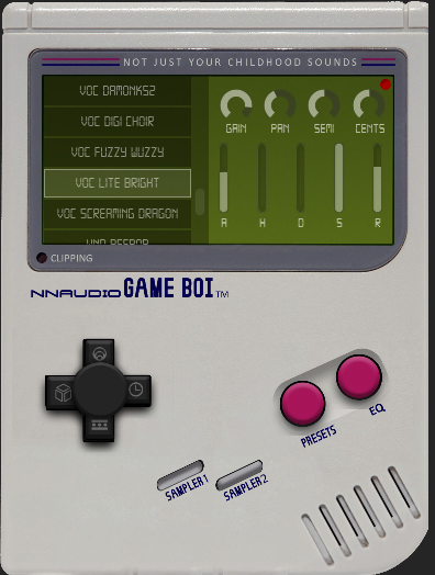 Game Boi - free Retro game rompler plugin
