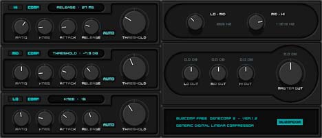 GeneComp3 - free Multiband compressor plugin