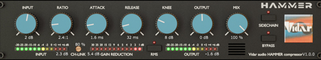 HAMMER - free Hybrid compressor/limiter plugin