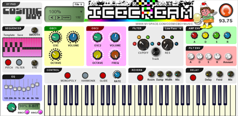 IceCream - free 8-bit chiptune synth plugin