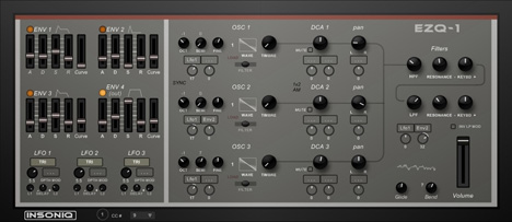 Insoniq EZQ-1 - free Ensoniq SQ-80 / ESQ-1 emulation plugin