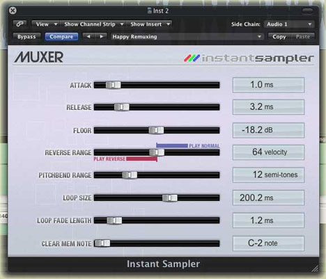 InstantSampler - free Realtime recording sampler plugin