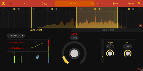 Fire - free Multiband distortion / downsampler plugin