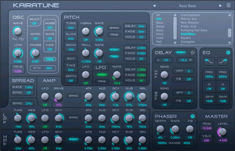 Kairatune - free Multi-oscillator sound generator plugin