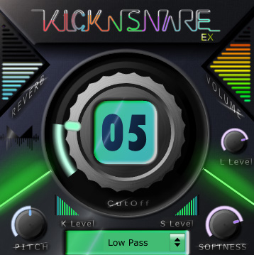 Kick-n-Snare EX - free EDM drum rompler plugin
