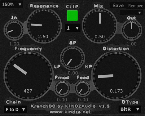 KranchDD - free Filter / distortion plugin