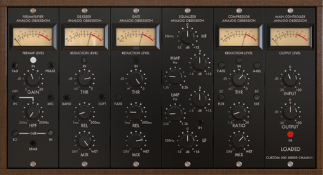 LOADED - free 500 series channel strip plugin