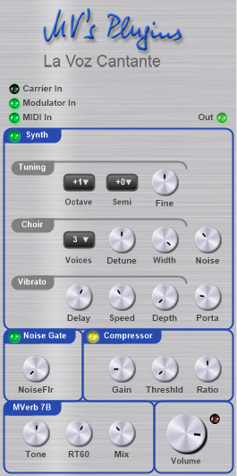 La Voz Cantante - free Vocoder plugin