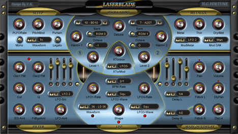 LaserBlade - free Hybrid synth plugin