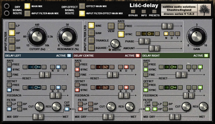 Liść delay