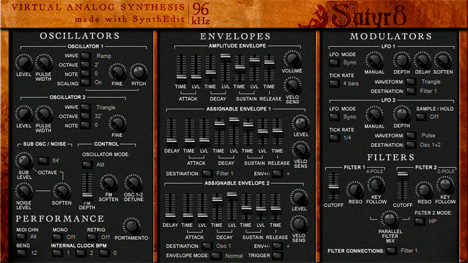 Satyr - free Analog synth plugin