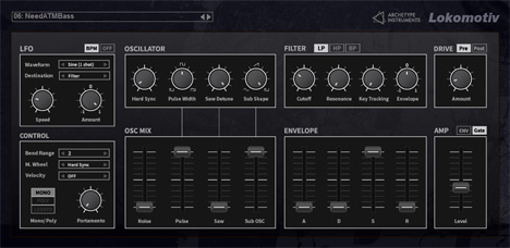 Lokomotiv - free Retro synth plugin