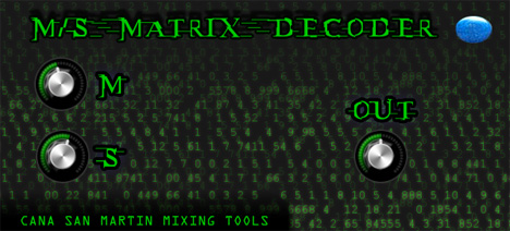 MS matrix - free Mid / Sides processors plugin