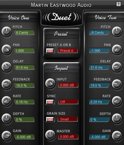 Duet  - free Harmonizer plugin