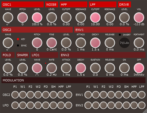 ModSynthMono - free Monophonic synth plugin