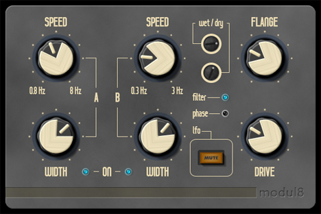 Modul Nr 8 - free Dual LFO stereo chorus plugin
