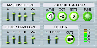 Mycrosynth - free Single osc synth plugin