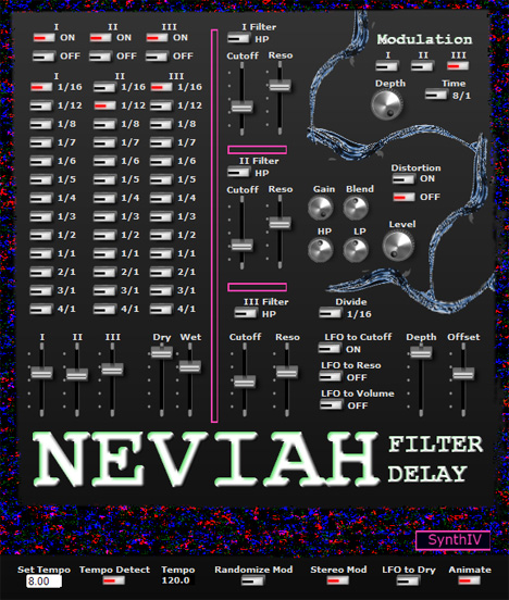 Neviah - free 3 tempo-synced delays plugin