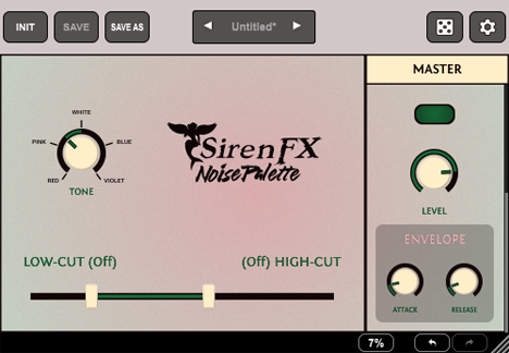 NoisePalette - free Noise generator plugin