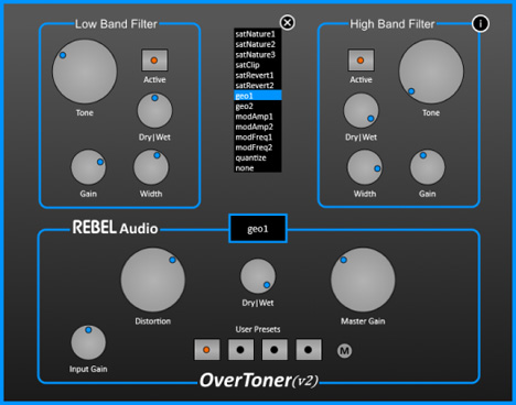 OverToner - free Distortion plugin