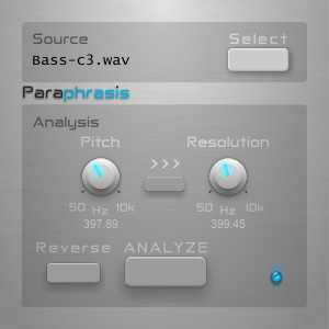 Paraphrasis - free Spectral sampler / resynthesizer plugin