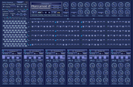 Percumat 2 - free Rhythm machine plugin